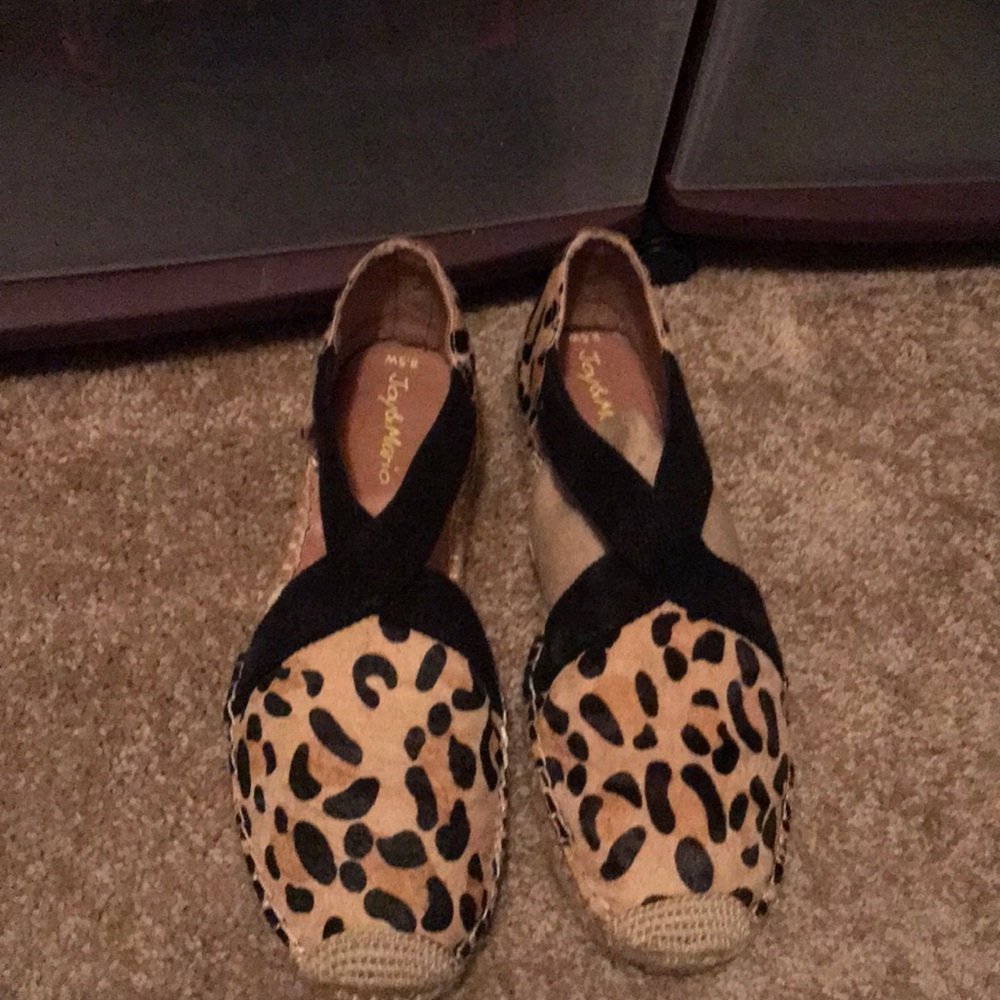 Cheetah print espadrille
